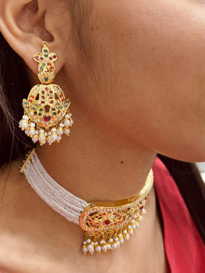 Jadau choker set