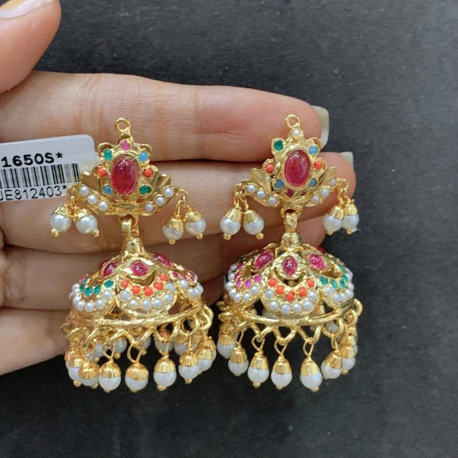 Jadau Earrings