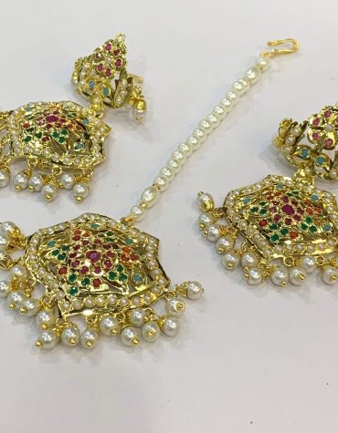 Jadau Tikka Earrings