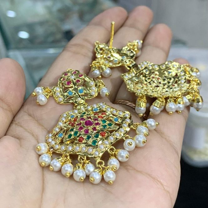 Jadau Tikka Earrings