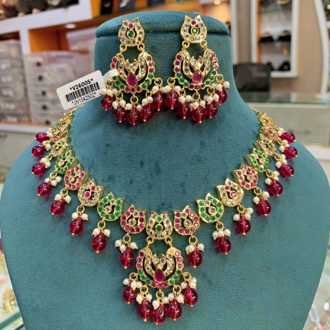 Jadau Necklace Set 52443