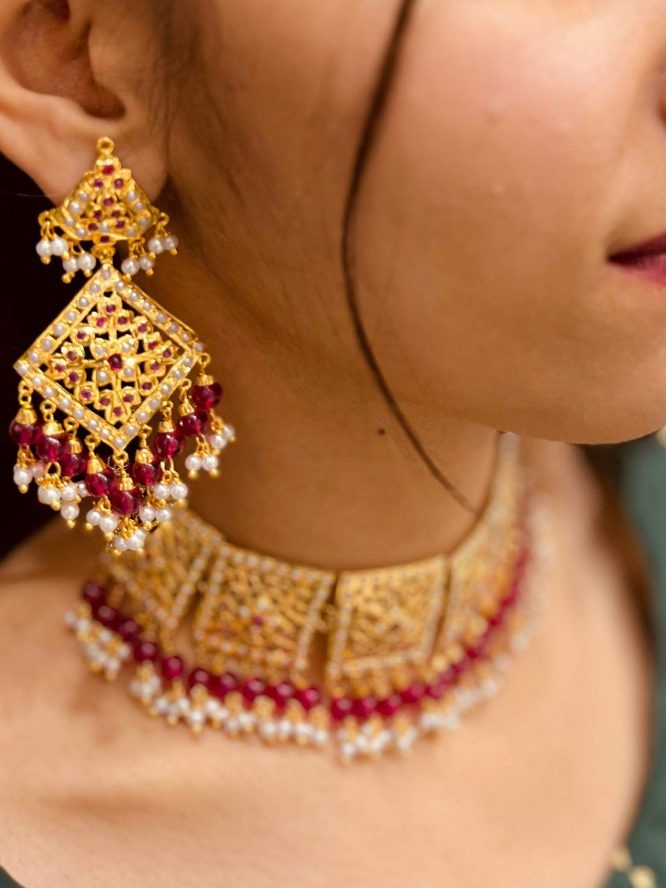 Jadau necklace set783992578