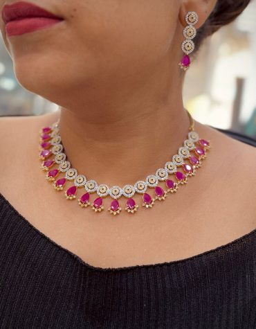 Zircon Necklace set 256789
