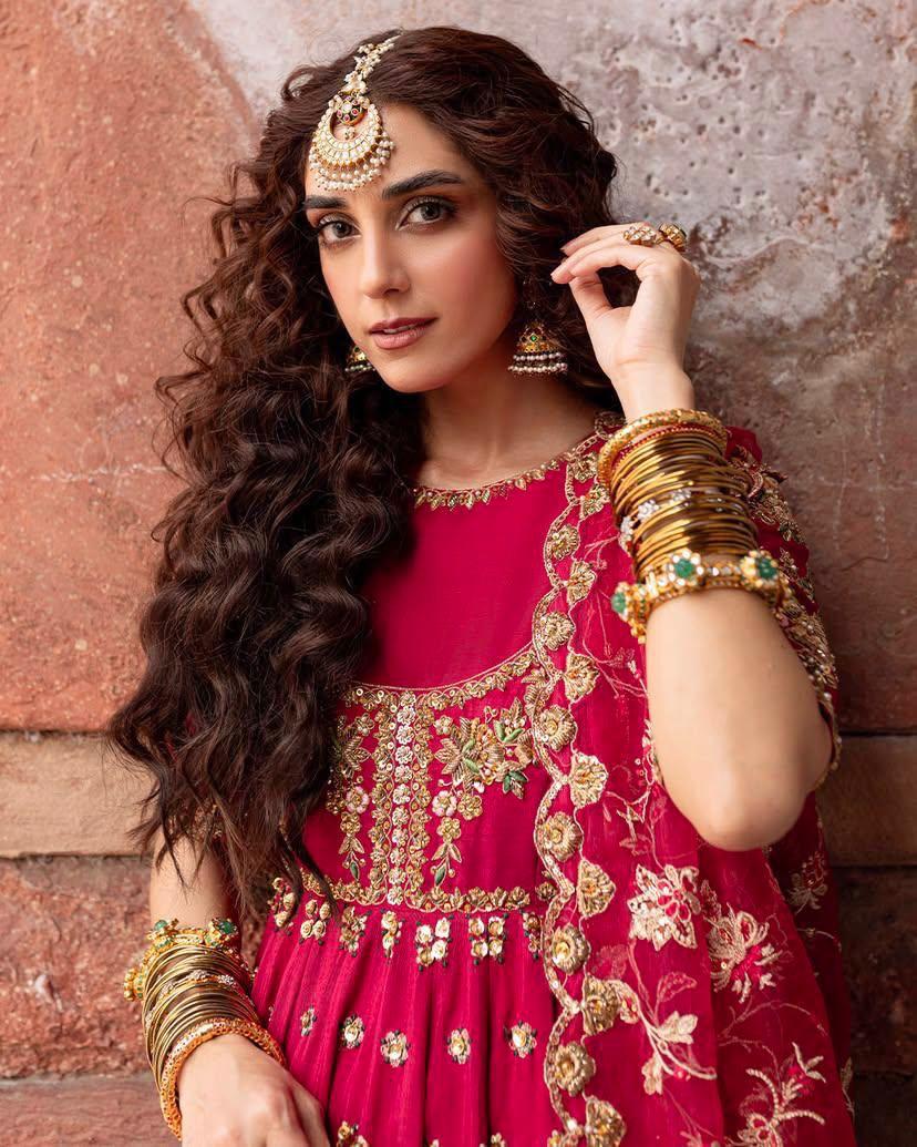 Rani Gulab Anarkali Gown