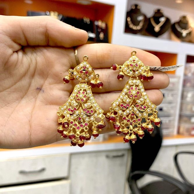 Jadau Earrings