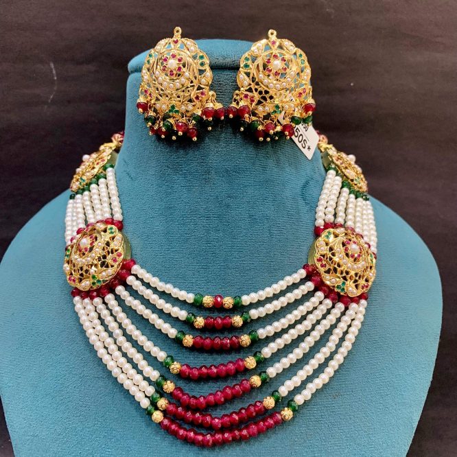 Jadau Necklace Set 41575