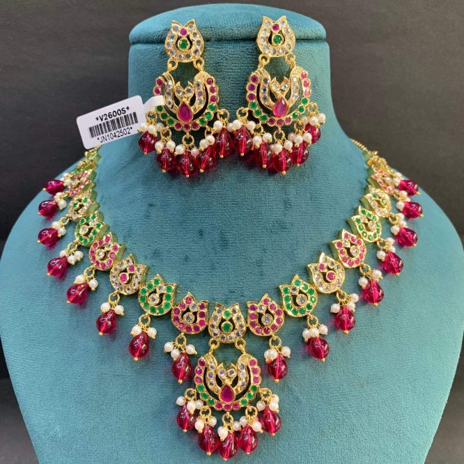 Jadau Necklace Set 52443
