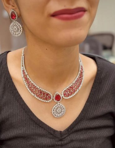 Zircon Necklace Set 58654