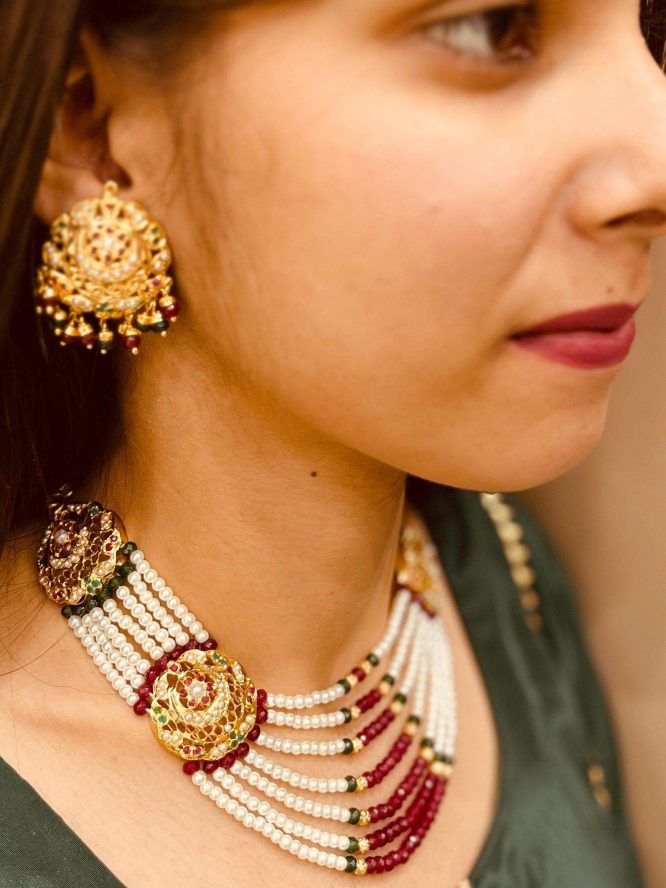 Jadau Necklace Set 41575