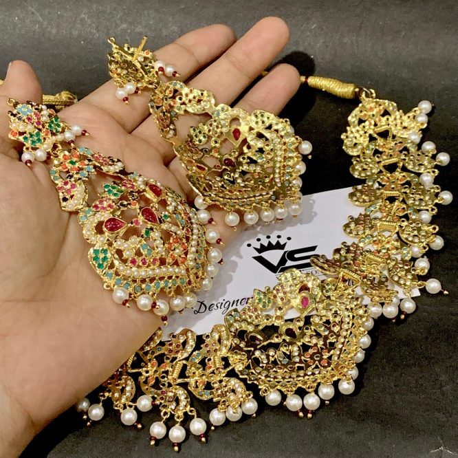 Jadau Necklace Set 134545
