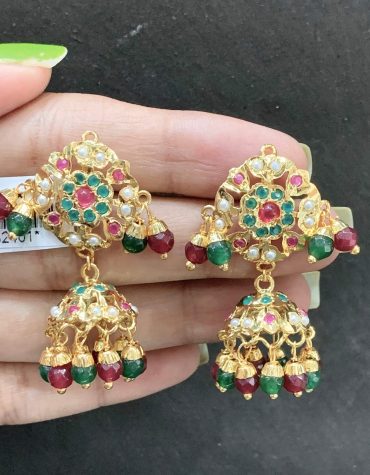 Jadau earrings