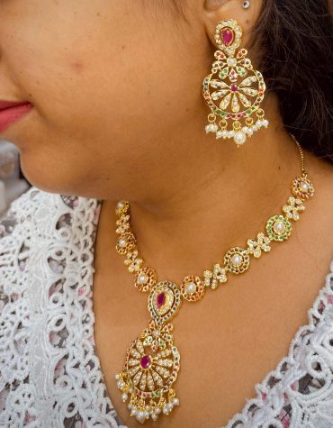 jadau necklace set 455435