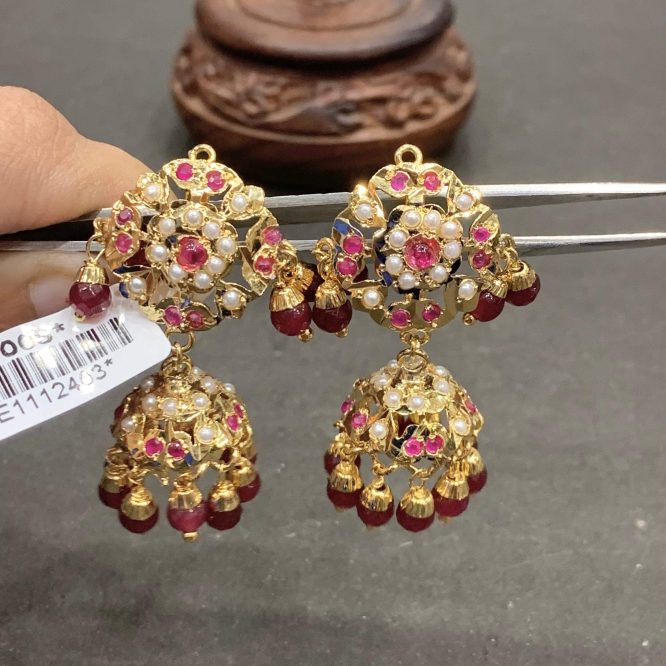 Jadau earrings