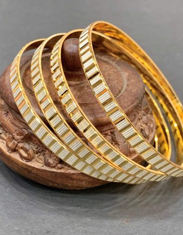 Designer gold plated bangles