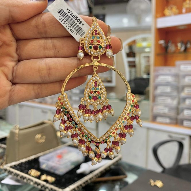 Jadau Earrings