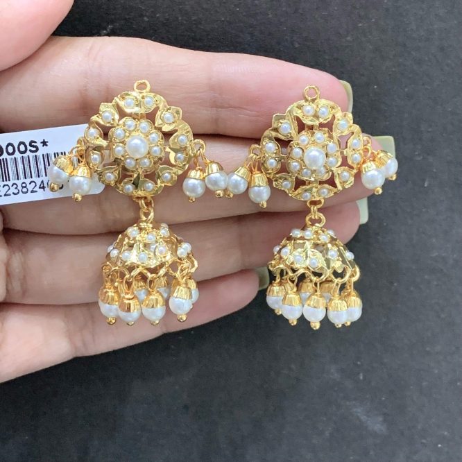 Jadau earrings