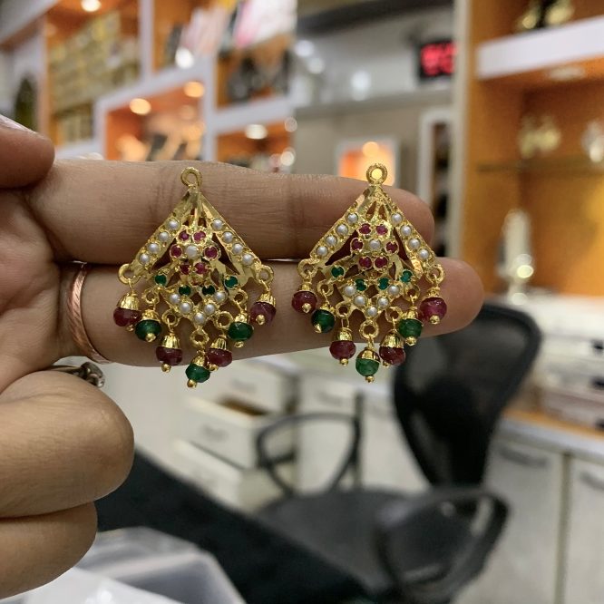 Jadau earrings