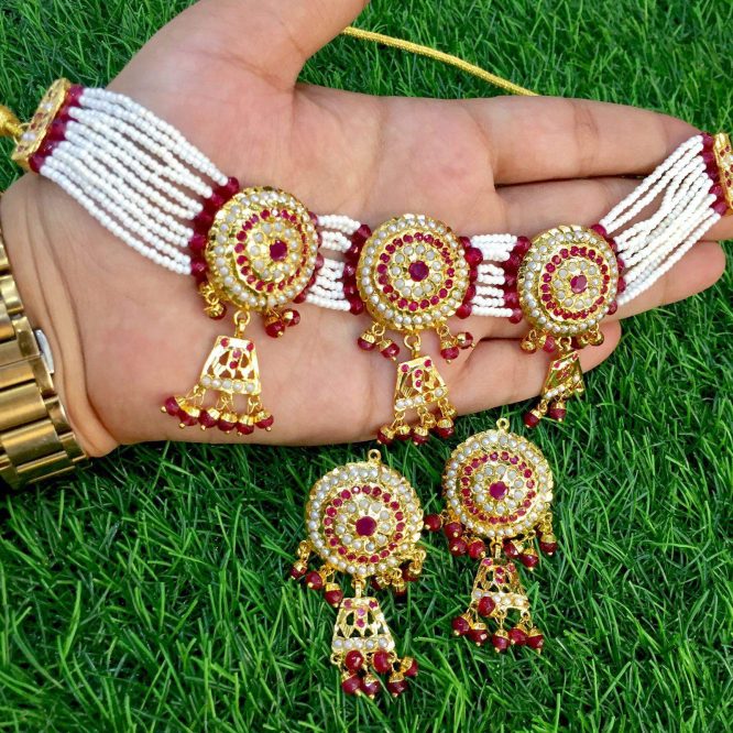 Jadau necklace set