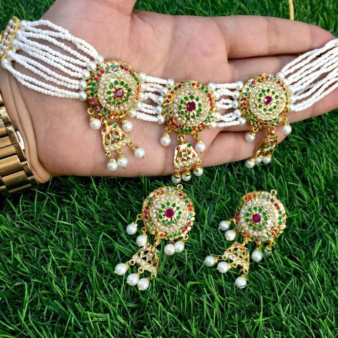 Jadau necklace set