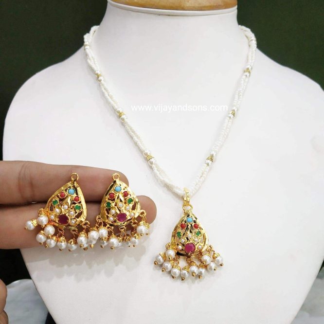 Jadau pendant sets 45775