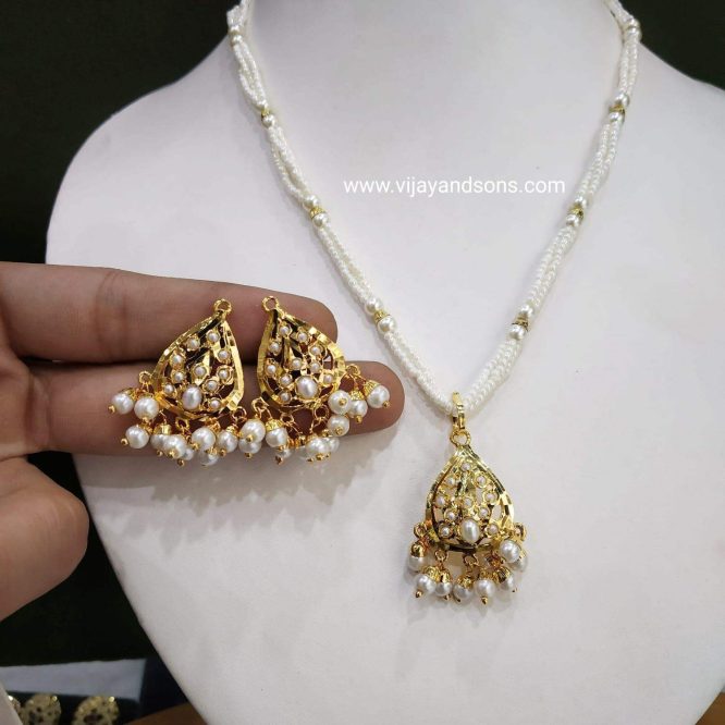 Jadau pendant sets 45775