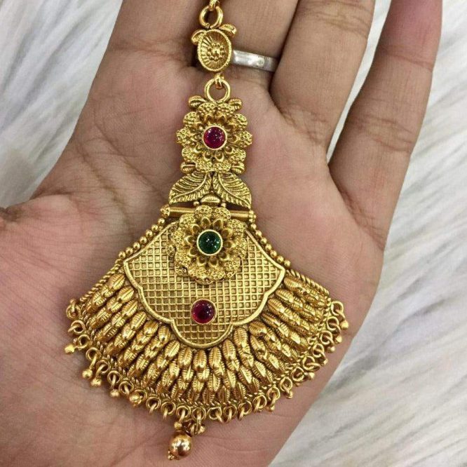 pure antique maang tikka 123524
