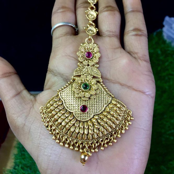 pure antique maang tikka 123524