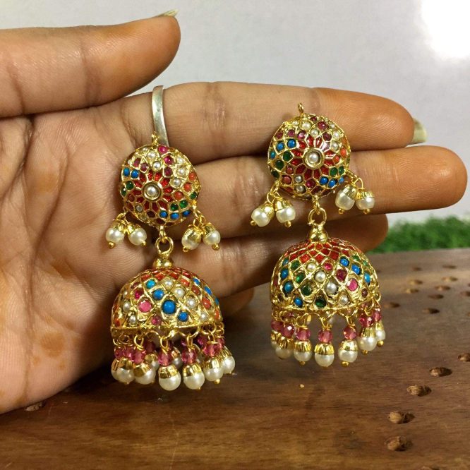 Jadau Earrings