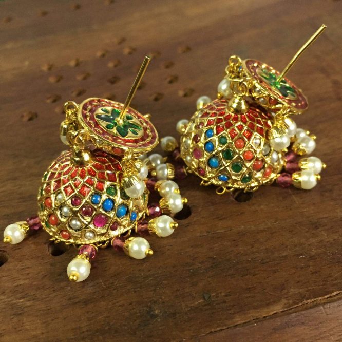 Jadau Earrings