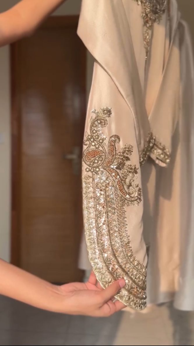 Ivory Gold Premium Silk Suit Set