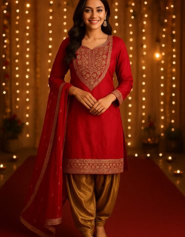 Aarohi Embroidered Patiala Suit Set