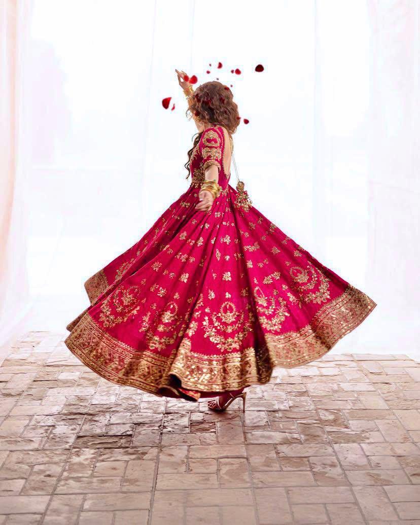 Rani Gulab Anarkali Gown