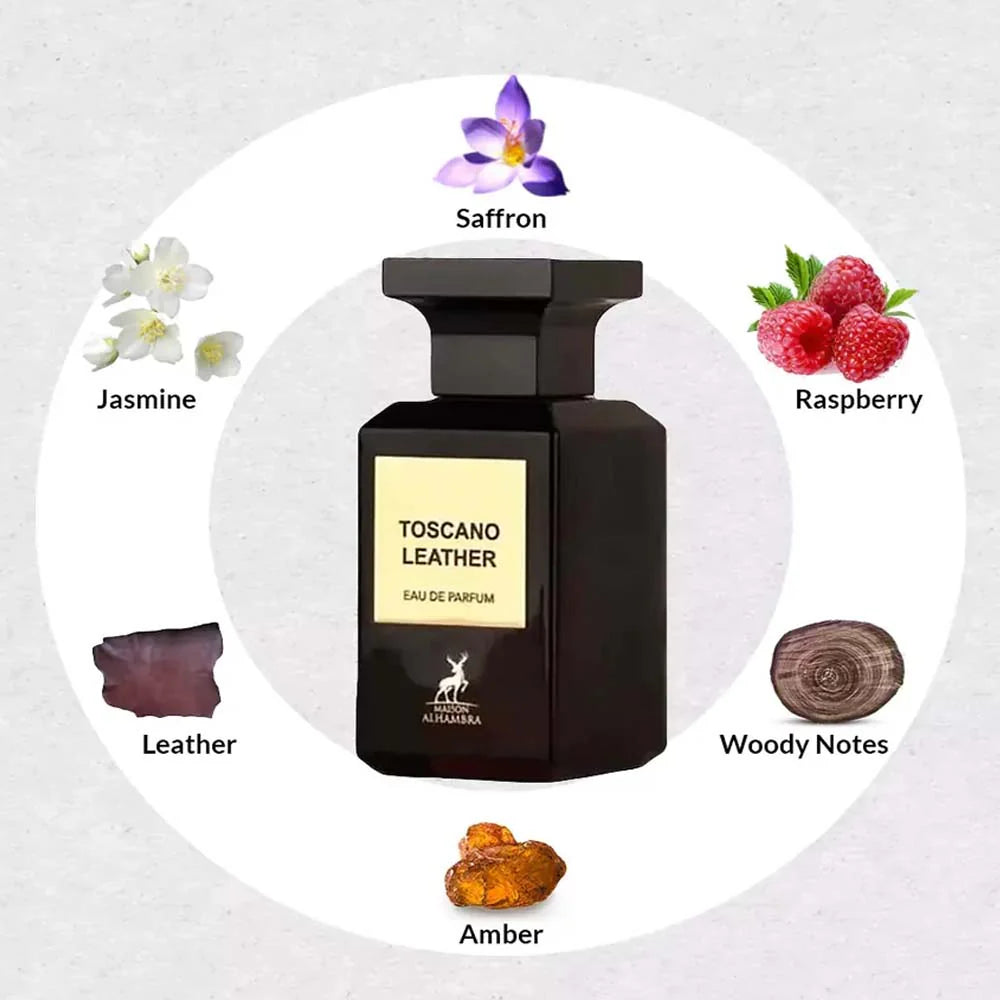 Maison Alhambra Toscano Leather Eau De Parfum For Men & Women 80 ML
