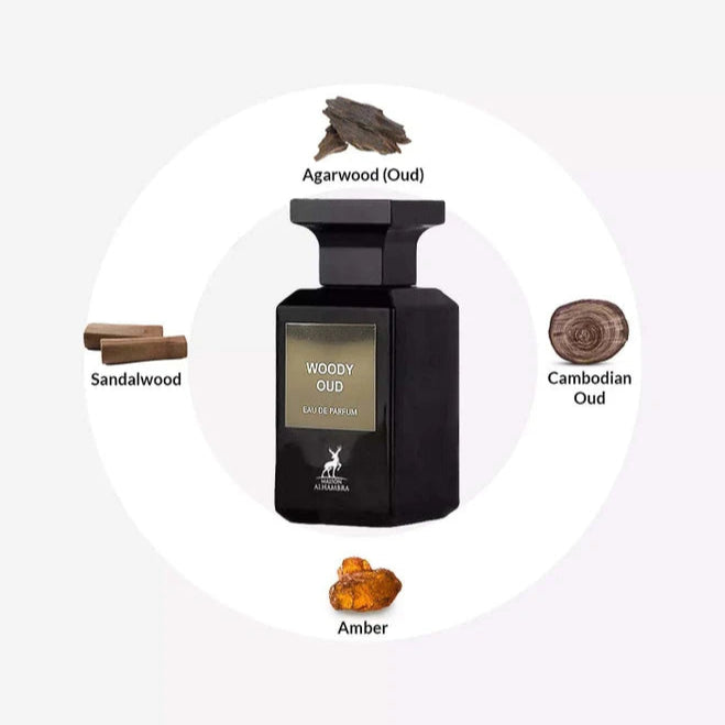 Maison Alhambra Woody Oud Eau De Parfum Men & Women 80 ML