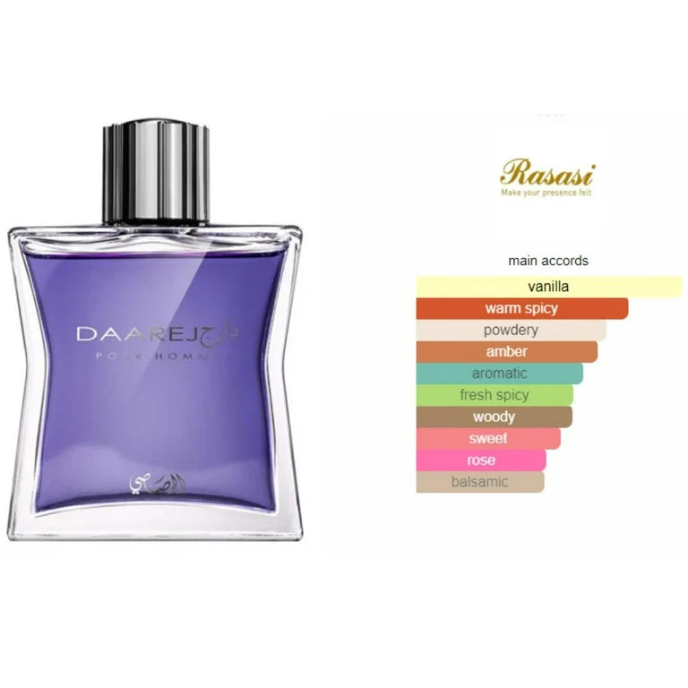 Rasasi Daarej Pour Homme Eau De Parfum For Men 100 ML